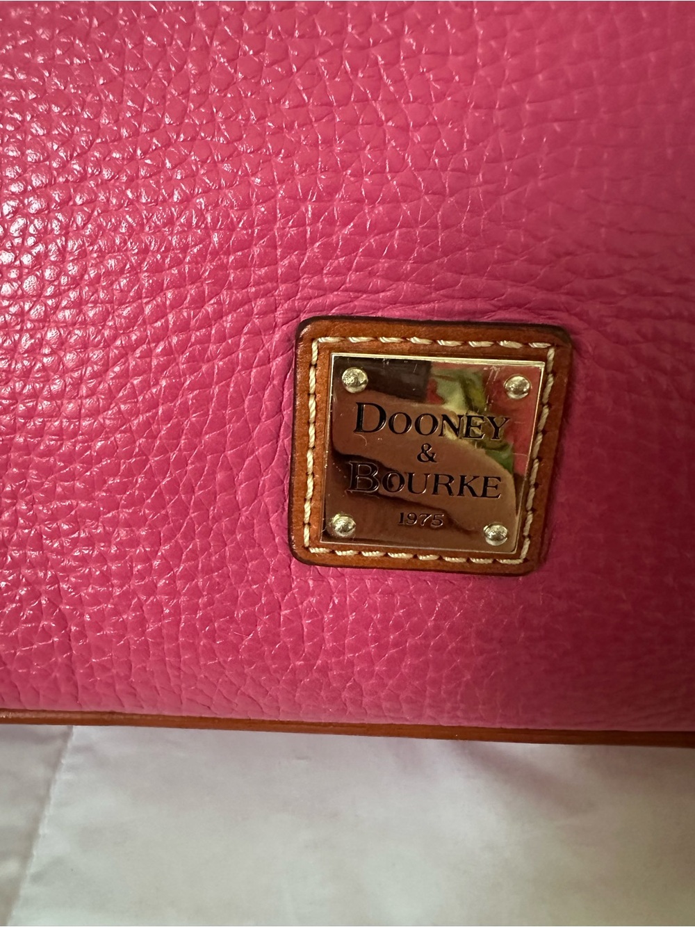 Dooney & Bourke Hot Pink Leather Crossbody - Picture 3 of 16
